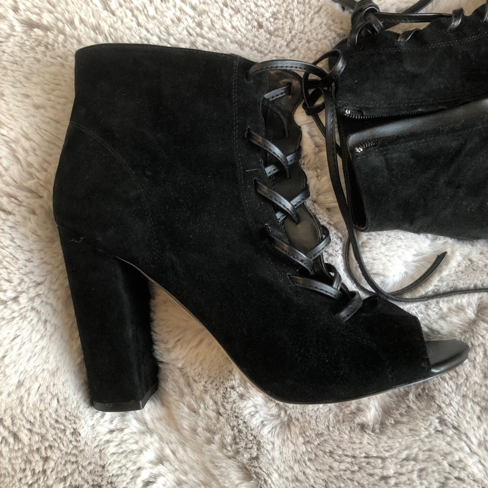 Sam Edelman Lace Up Bootie Heels